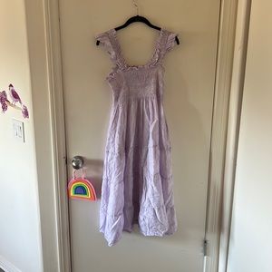 Hill House Lilac and White Stripe Nap Dress